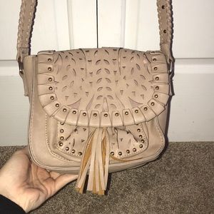 nude studded pocketbook
